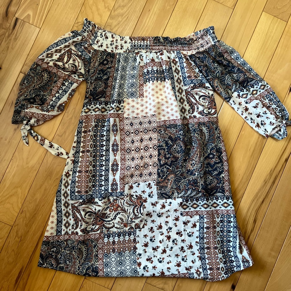 Womens Off the Should Dress: Size Medium